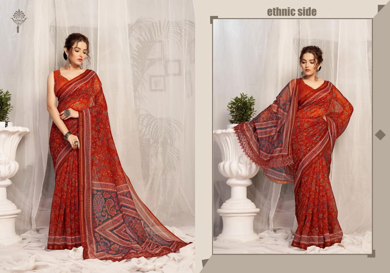 Ynf Novelty Digital Printed Designer Casual Wear Fancy Saree Collection